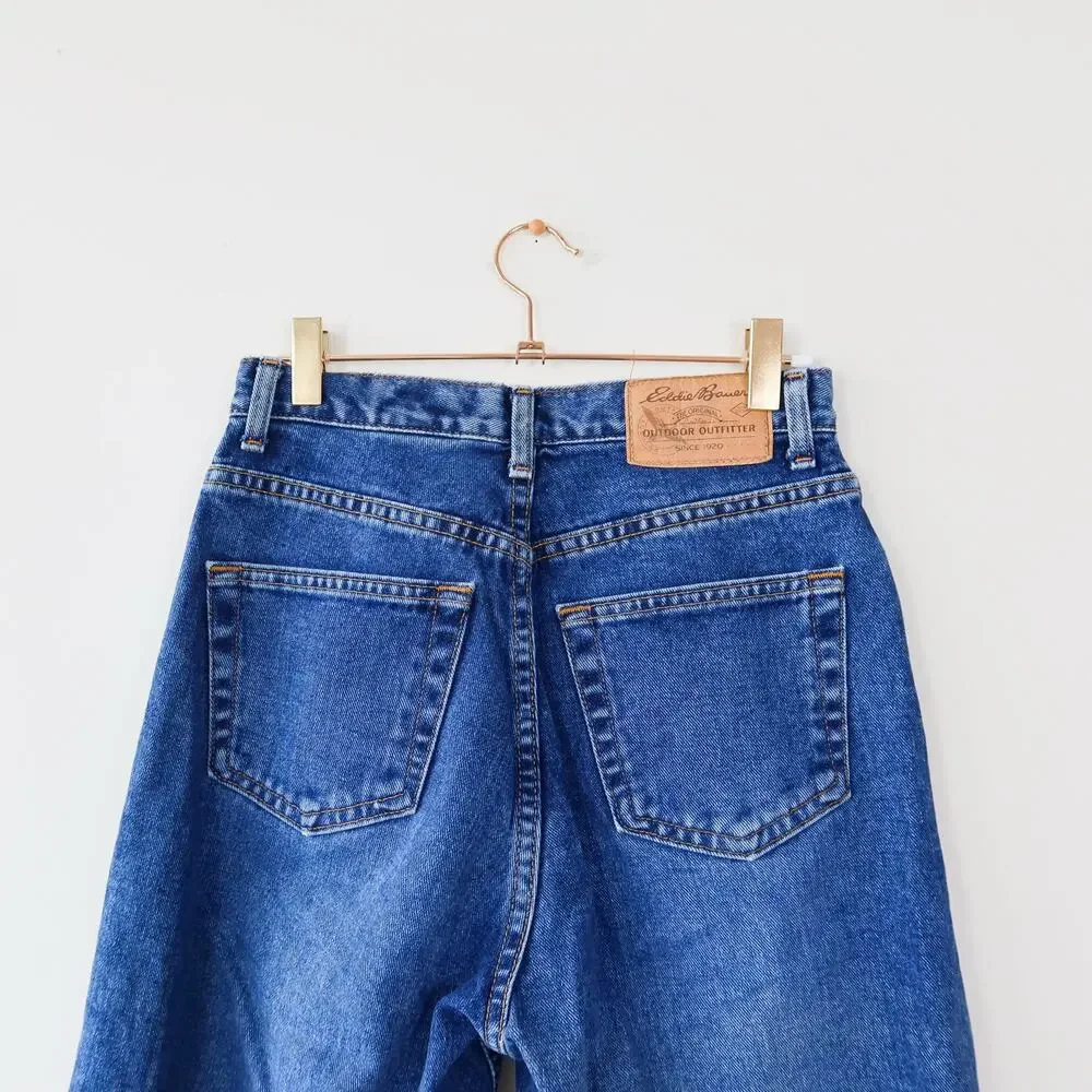 Eddie Bauer Straight Leg High Waisted Jeans Size 4 - Picture 6 of 9